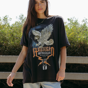 American Motorcycles - Oversized Tee - Black Snow - The Laundry Room