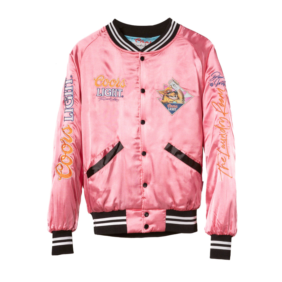 Beer Wolf Time - Stadium Jacket - Blush Pink - The Laundry Room