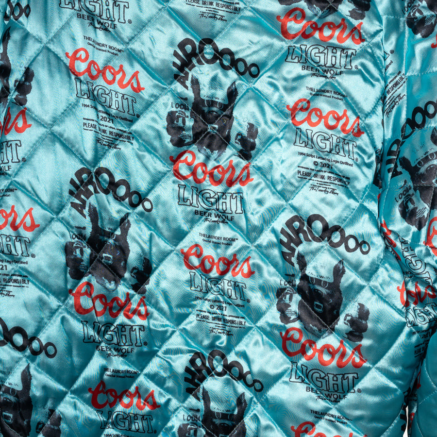 Beer Wolf Time - Stadium Jacket - Blush Pink - The Laundry Room