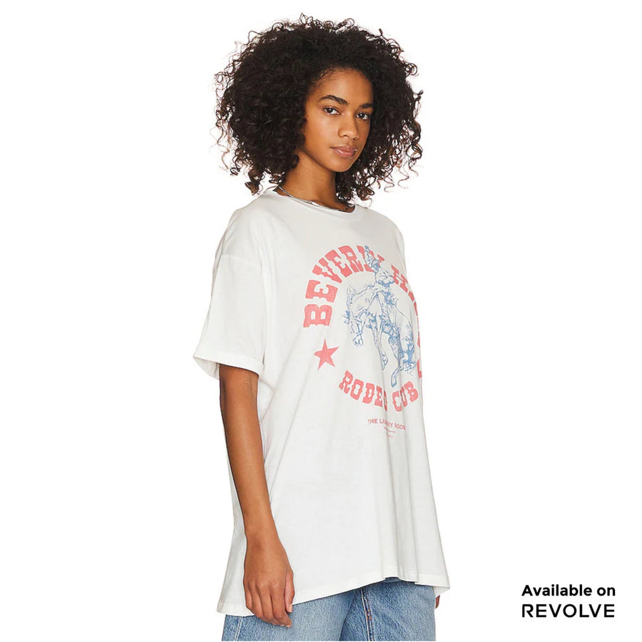 Beverly Hills Rodeo Club - Oversized Tee - White - The Laundry Room