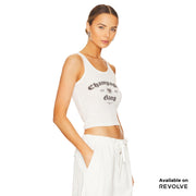 Champagne Gang - Rib Tank - White - The Laundry Room