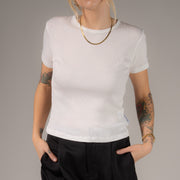 Essentials - Baby Tee - White - The Laundry Room