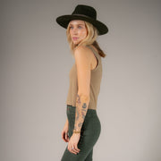 Essentials - Boxy Tank - Camel Gold - The Laundry Room