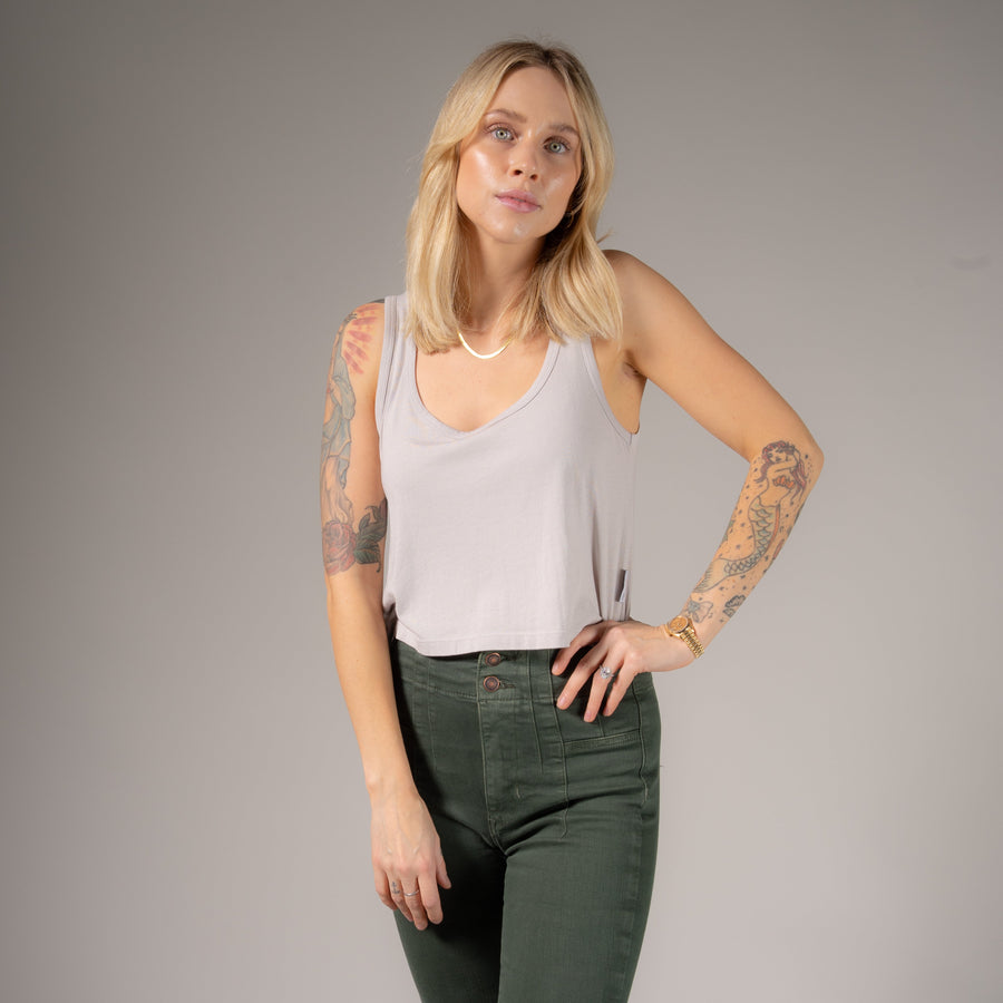 Essentials - Boxy Tank - Star Dust - The Laundry Room