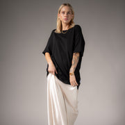 Essentials - Oversized Tee - Black - The Laundry Room