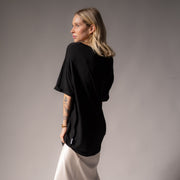 Essentials - Oversized Tee - Black - The Laundry Room
