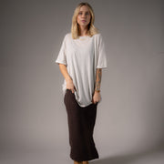 Essentials - Oversized Tee - Pebble Heather - The Laundry Room