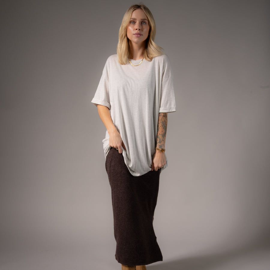 Essentials - Oversized Tee - Pebble Heather - The Laundry Room
