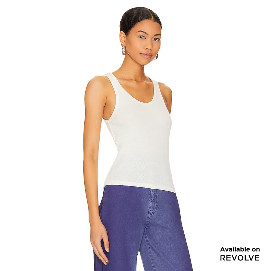 Essentials - Rib Tank - White - The Laundry Room