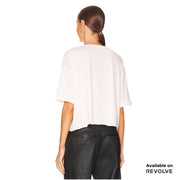 Hello I Love You - Crop Oversized Tee - White - The Laundry Room