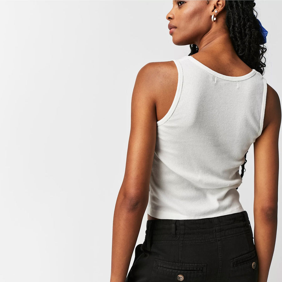 Infinite Love - Rib Tank - White - The Laundry Room
