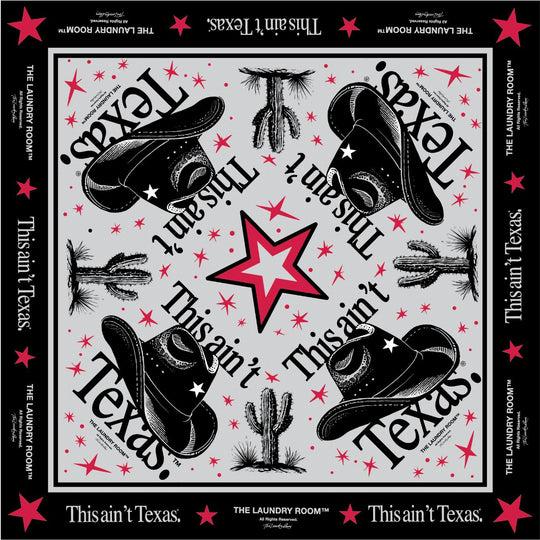 This Ain'T Texas - Silky Bandana - Black - The Laundry Room