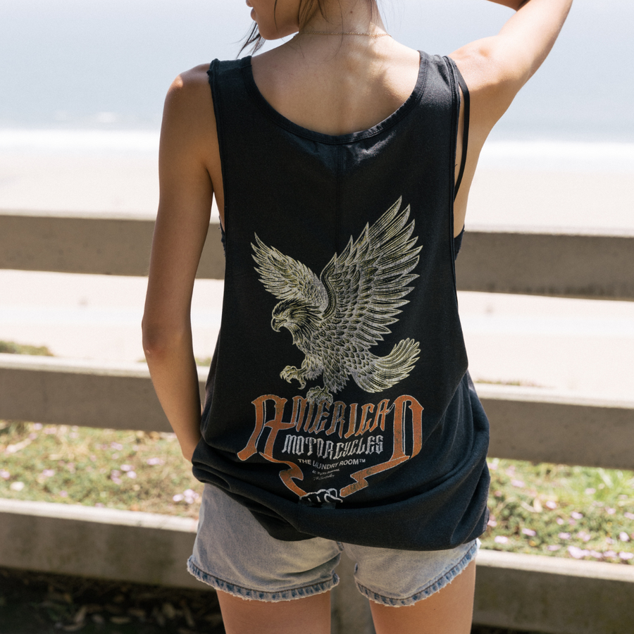 American Motorcycles - Papa Tank - Black Snow - The Laundry Room