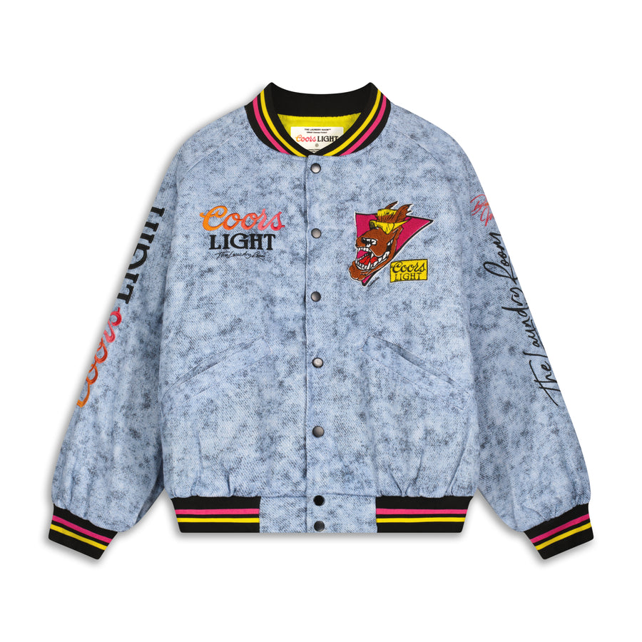 Beerabunga - Stadium Denim Jacket - Acid Blue Denim Acid Blue Denim / XS