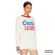 Coors Light 1980  - Cashmere Sweater - White & Red White & Red / XS