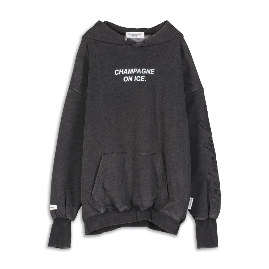 Champagne On Ice - Hideout Hoodie - Black Snow Black Snow / XS