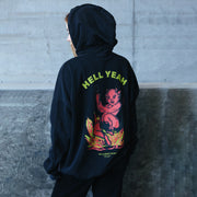 Hell Yeah Hell Yeah - Hideout Hoodie - Black Snow
