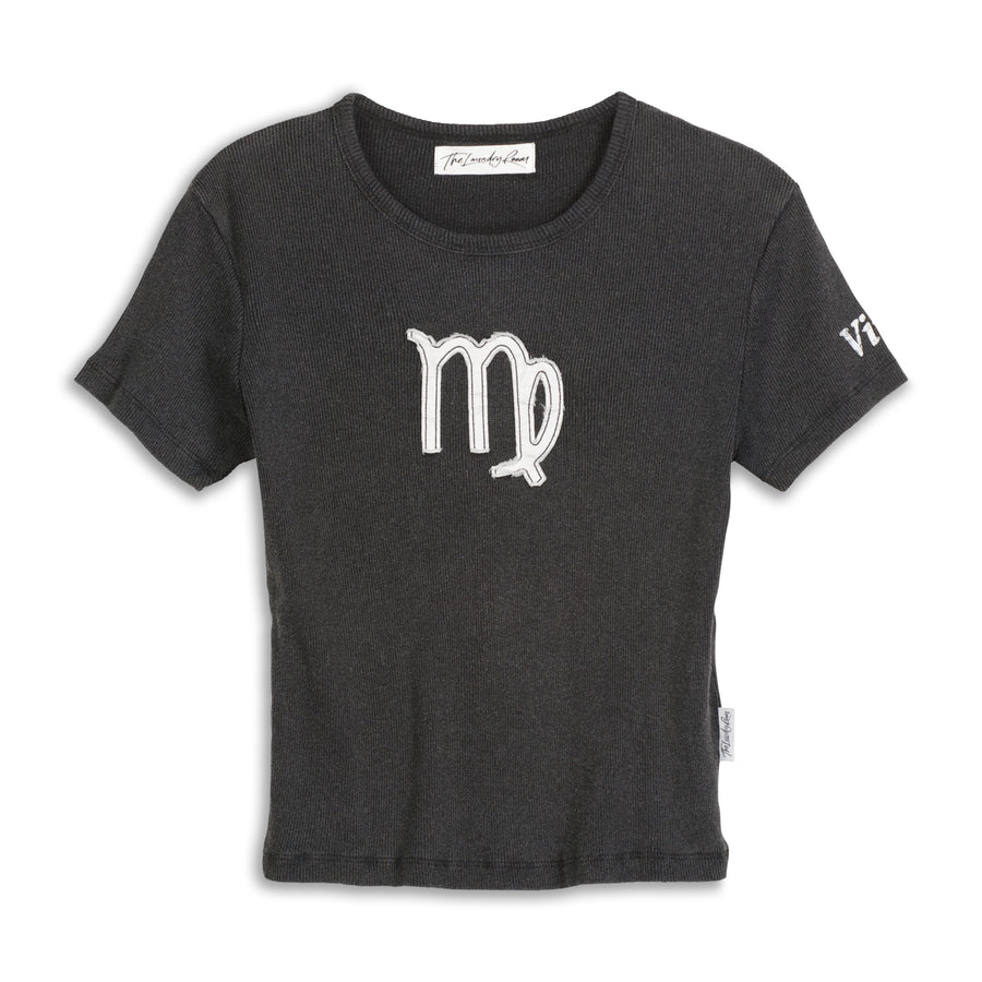 Virgo Stitch - Baby Tee - Black Snow Black Snow / XS