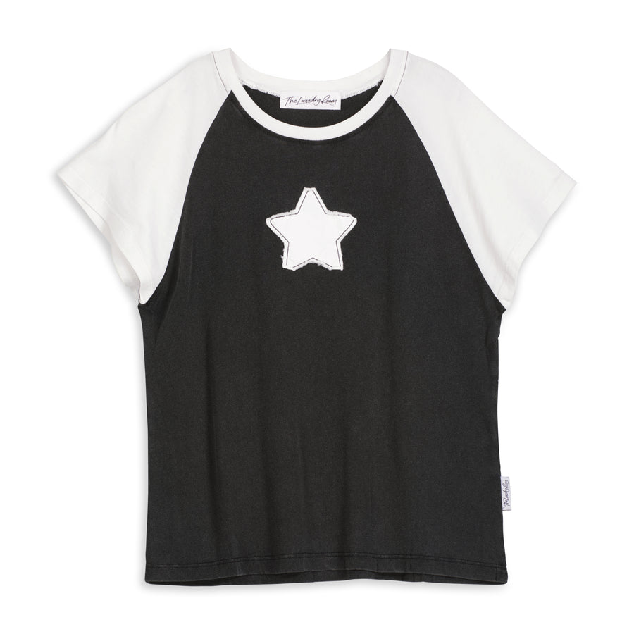 Stardom - Baby Tee - Black Snow & White Black Snow & White / XS