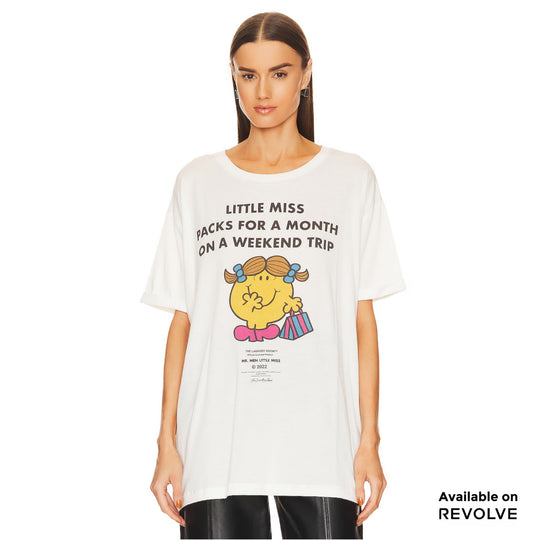 Little Miss Weekend Trip - Oversized Tee - White White / XS