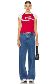 Diet Coke 94 - Raglan Baby Tee - Red & White