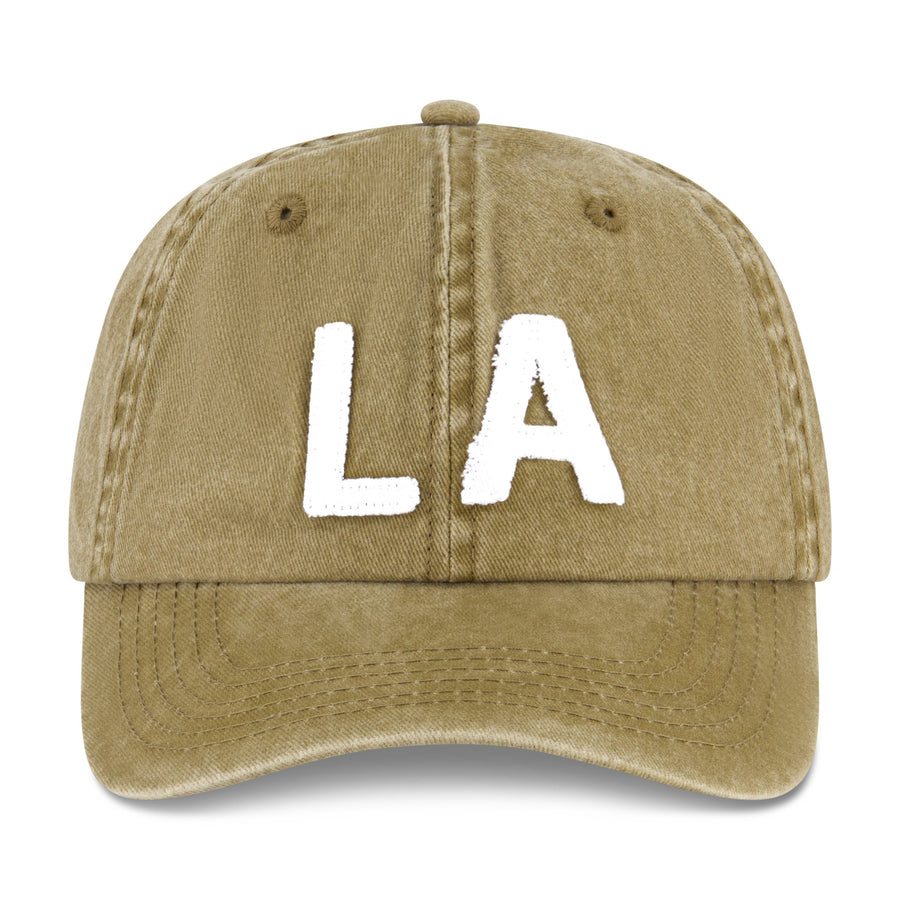 LA - Trucker Hat - Camel Gold