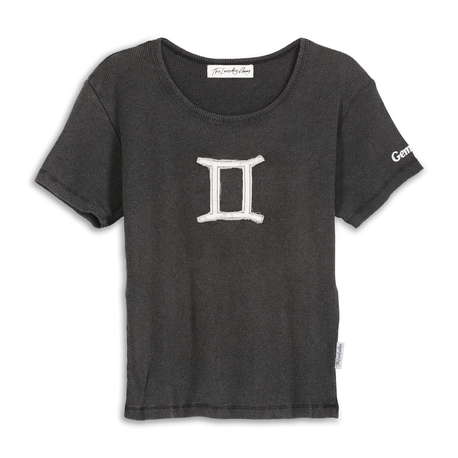 Gemini Stitch - Baby Tee - Black Snow - The Laundry Room