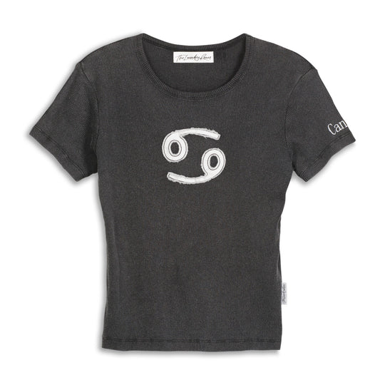 Cancer Stitch - Baby Tee - Black Snow - The Laundry Room