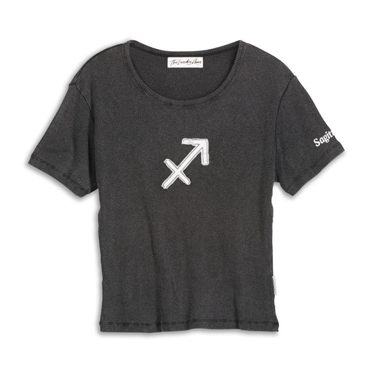 Sagittarius Stitch - Baby Tee - Black Snow - The Laundry Room