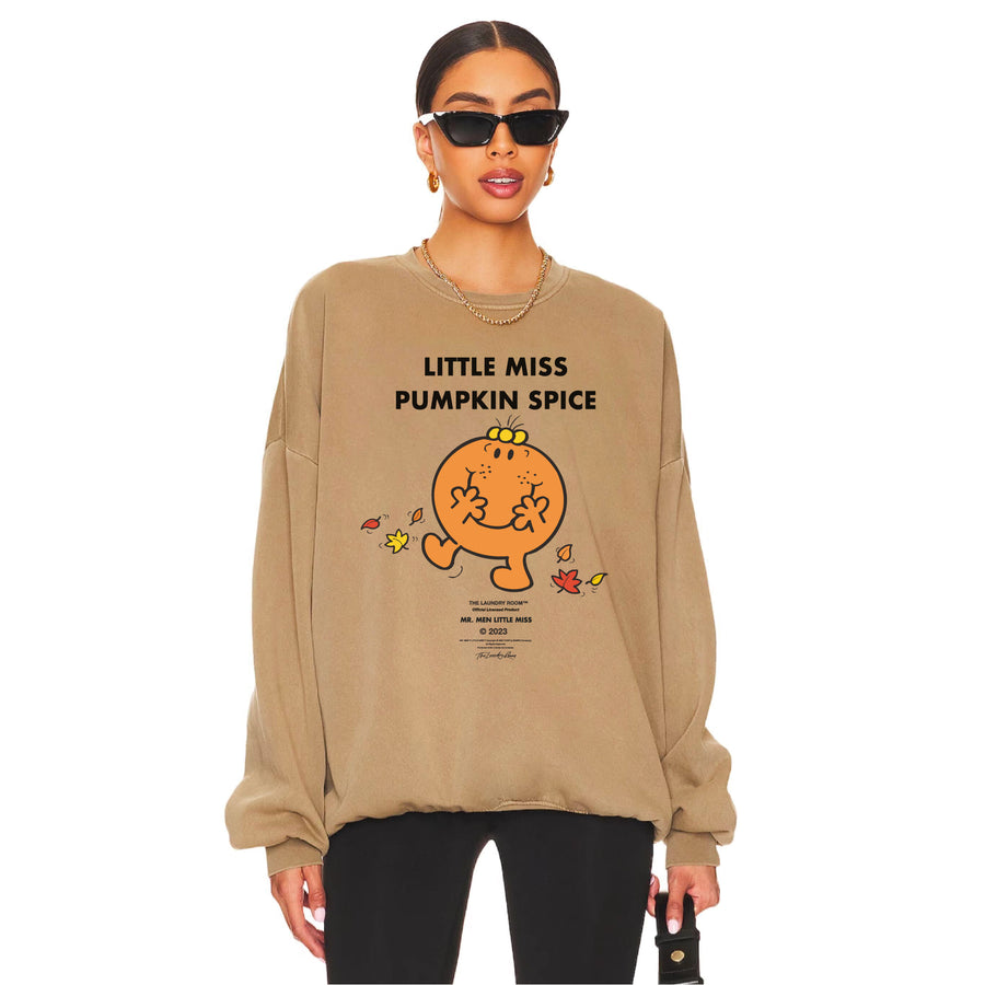 Little Miss Pumpkin Spice - Jump Jumper - Camel Gold