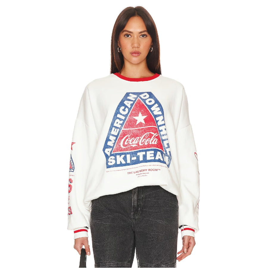 American Downhill Ski Team - Jump Jumper - White & Red & Blue - The Laundry Room