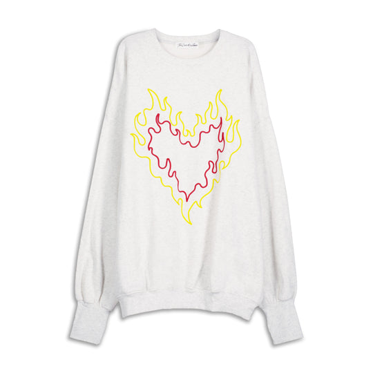 Burn Heart - Jump Jumper - Pebble Heather - The Laundry Room