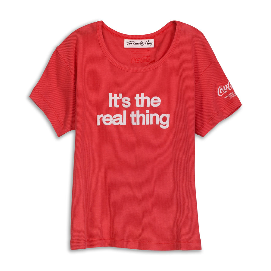 The Real Thing - Baby Tee - Fire Red