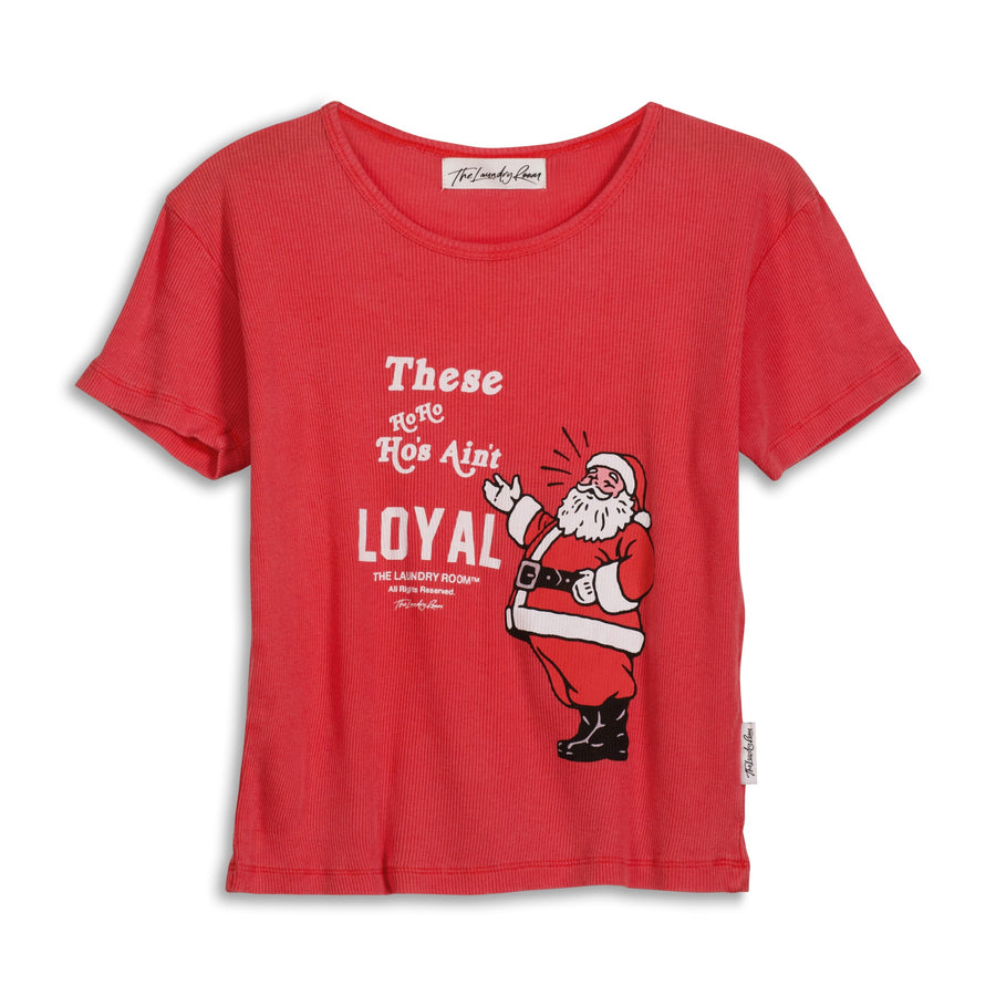 Ain'T Loyal - Baby Tee - Fire Red