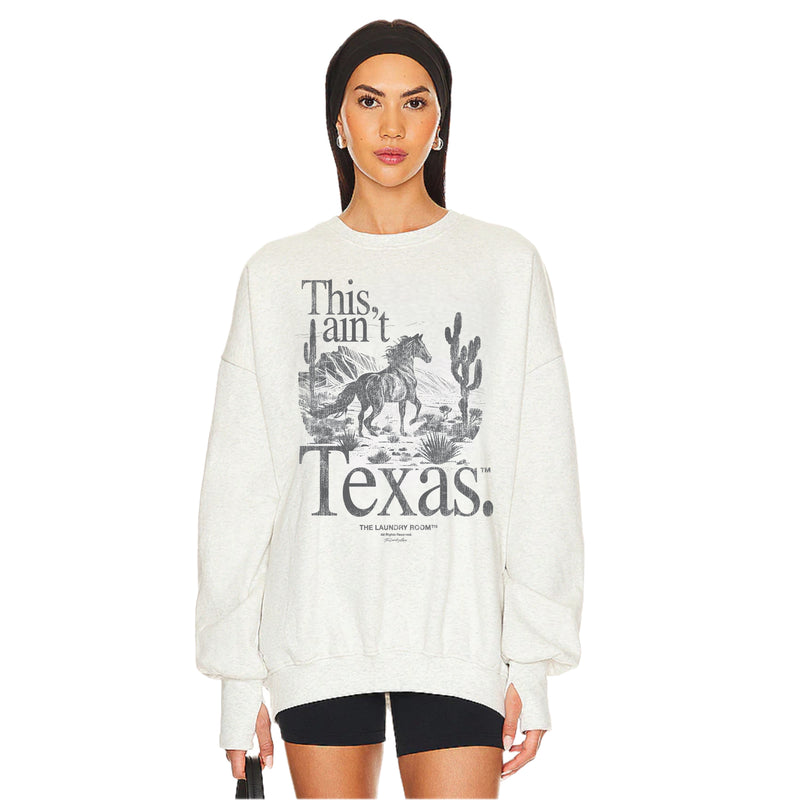 This Ain'T Texas Stallion - Jump Jumper - Pebble Heather - The Laundry Room