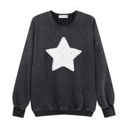 Rhinestone Star - Jump Jumper - Black Snow