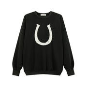 Horseshoe Patchwork - Jump Jumper - Black - The Laundry Room