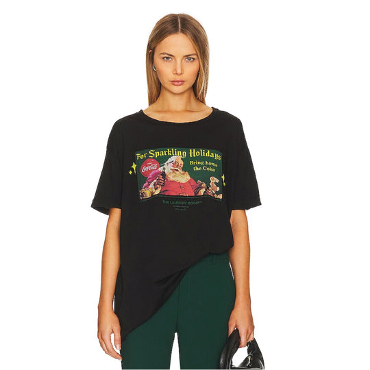 Bring Home The Coke - Oversized Tee - Black - The Laundry Room