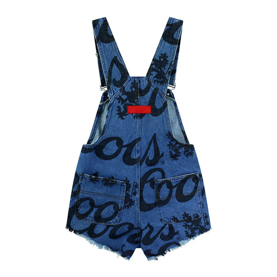 Coors Banquet Big Logo - Printed Denim Shortall - Salton Sea