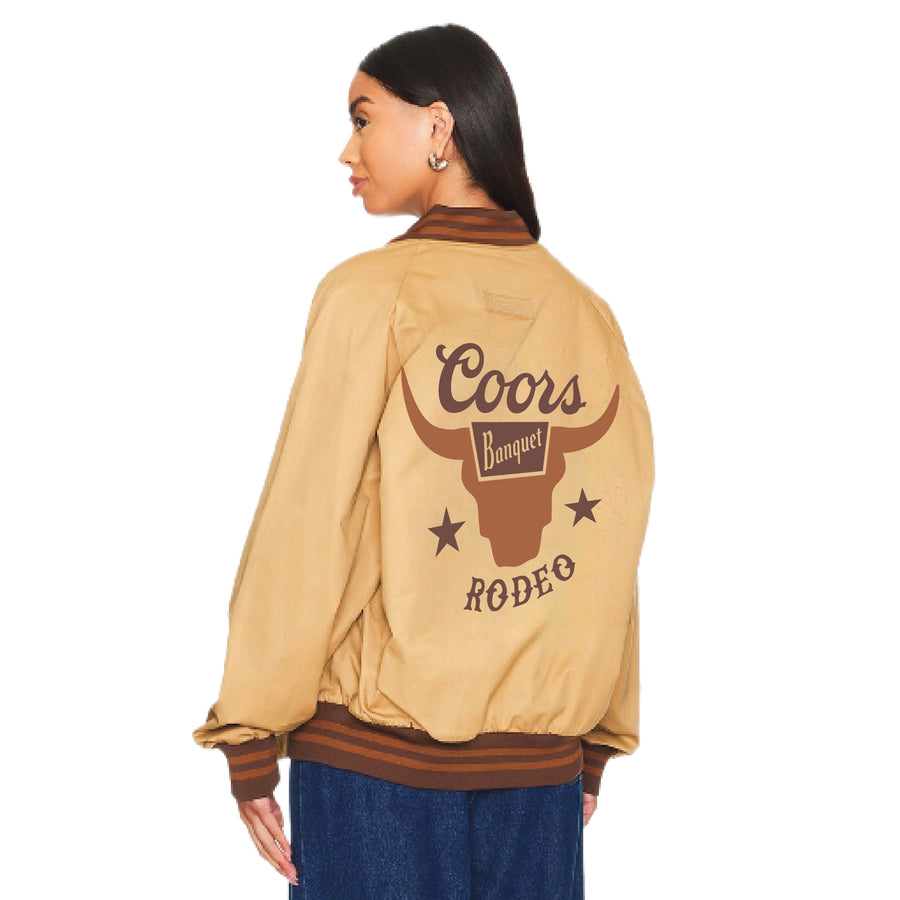 Coors Banquet Rodeo - Racing Jacket - Camel Gold - The Laundry Room
