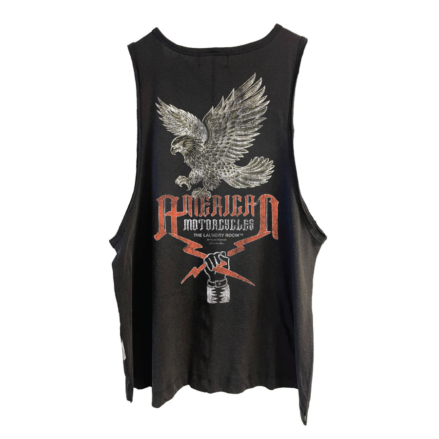 American Motorcycles - Papa Tank - Black Snow - The Laundry Room