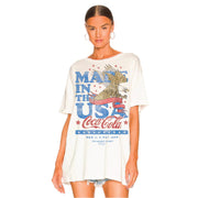 Coca Cola USA Banner - Oversized Tee - White - The Laundry Room