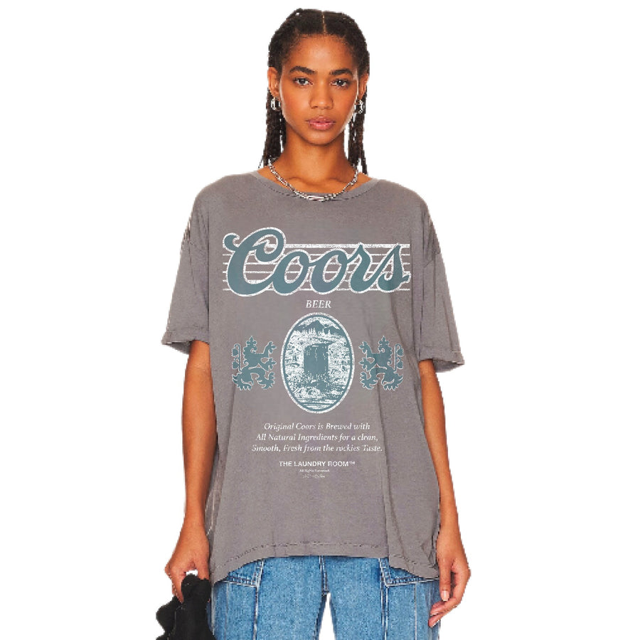 Coors Original 40Z - Oversized Tee - Gravity Grey - The Laundry Room