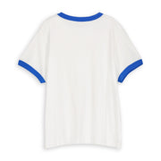 Essentials - Perfect Ringer Tee - White & Blue - The Laundry Room