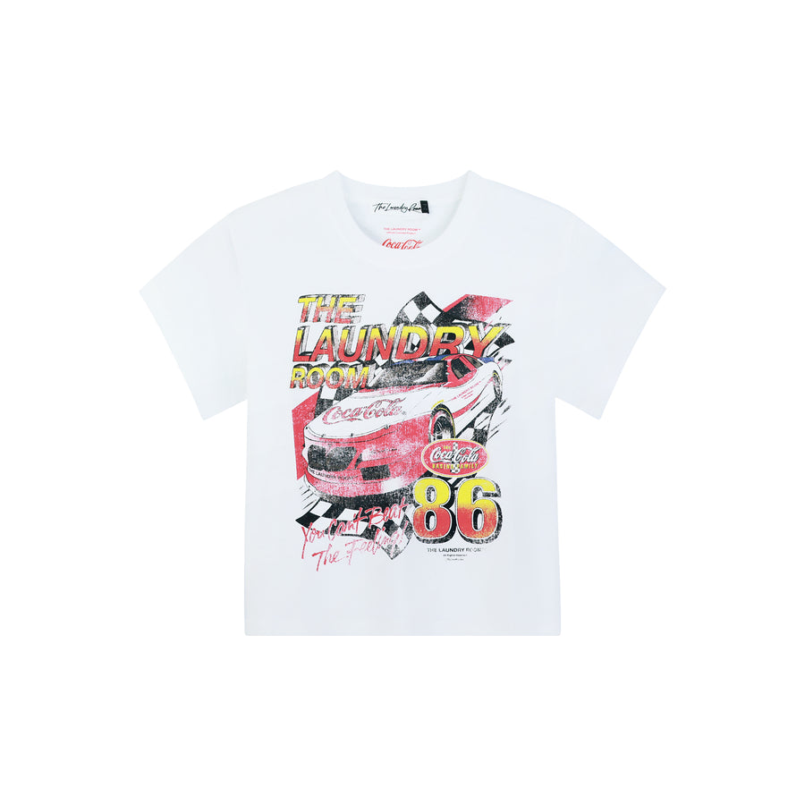 Coca Cola 90'S Racing - Perfect Tee - White - The Laundry Room
