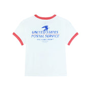 Official Usps Tm - Perfect Ringer Tee - White & Red - The Laundry Room