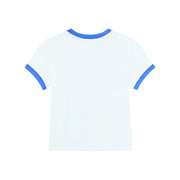 Saint Barth Crest - Perfect Ringer Tee - White & Blue - The Laundry Room