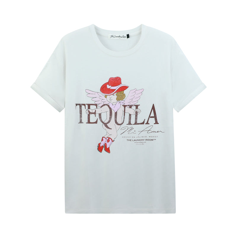 Tequila Mi Amor - Oversized Tee - Bone - The Laundry Room