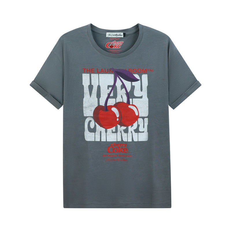 Very Cherry Coke - Oversized Tee - Gravity Grey - The Laundry Room