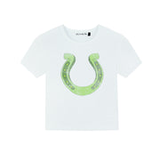 Lucky Gal - Baby Tee - White - The Laundry Room